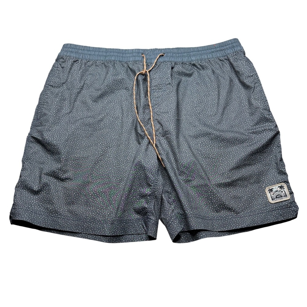 HOWLER BROTHERS Deep Set Board Shorts Blue Micro-Dot Men's Size 40 Summer Beach